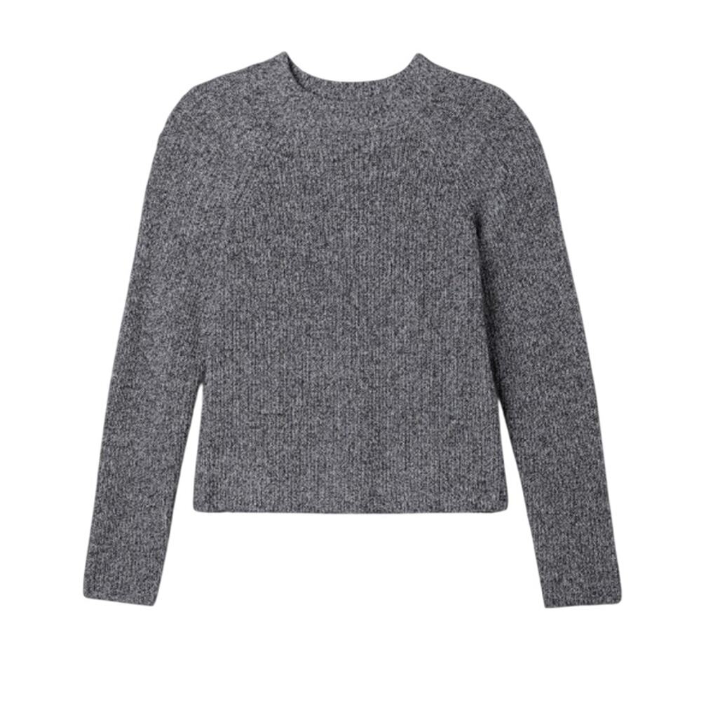 Eileen Fisher Recycled Cotton Mock Neck Sweater NWT S Quiet Luxury Lagenlook